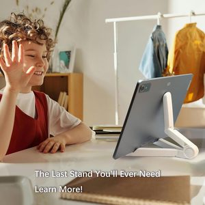 Support de tablette pliable personnalisé, support de téléphone portable portable pour cadeau d'affaires, support de bureau multi-angle pour vente en gros - Product Image 6