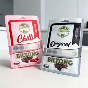 Sachet personnalisé de 50g de qualité alimentaire à trois soudures avec fenêtre et impression numérique pour l'emballage du biltong - Product Image 2