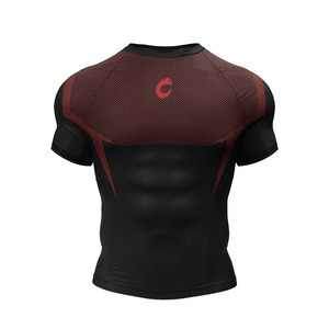Magliette da <span class=keywords><strong>Uomo</strong></span> per Palestra con Stampa Digitale, Vestibilità <span class=keywords><strong>Slim</strong></span>, in Maglia, Personalizzabili con Logo, Rash Guard per MMA BJJ - Vendita all'Ingrosso - Product Image 3