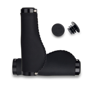 Poignées de vélo <span class=keywords><strong>vintage</strong></span> 22 mm en cuir PU, absorbant les chocs, antidérapantes, pour vélo et trottinette, accessoires de vélo - Product Image 1