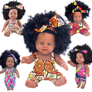 Nuova ragazza in vinile di design adorabile bambola nera afroamericana da 12 pollici per bambini - Product Image 6