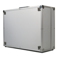 Boîte de transport d'outils en aluminium argenté personnalisée par le fabricant chinois, étui de rangement en aluminium rigide avec mousse personnalisée
