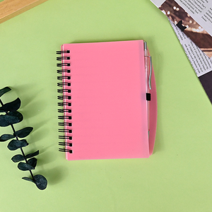 Customized Size Simplified Color Student Notebook with Pen Coil Spiral Notebook Soft Loose Leaf Horizontal Line Gift - Product Image 4