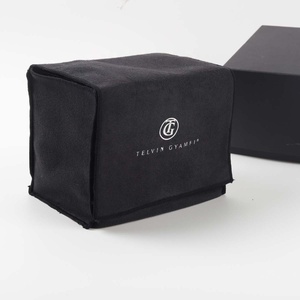 Custom Logo Printed Drawstring Suede <b>Paper</b> Box Gift Packaging Pouch High Quality Microfiber Box Bag - Product Image 1