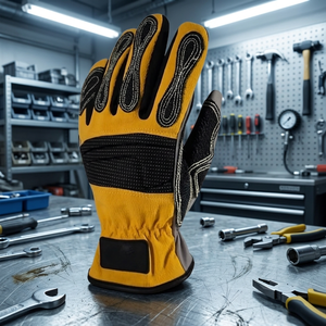 Guantes de Extricación Personalizados de Cuero con TPR Anti-Impacto, Resistentes a Cortes, para Rescate, Seguridad, Protección contra Patógenos, Bomberos, Respuesta a Emergencias, 8oz - Product Image 2
