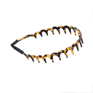 BELLEWORLD Custom Goody Toothed <strong>Alice</strong> Band Acetate <strong>Headband</strong> Tortoise Hair <strong>Headband</strong> for Women - Product Image 2