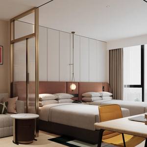 Service de conception d'intérieur moderne, rendu 3D, solutions de conception d'intérieur de mobilier de chambre d'hôtel 5 étoiles, tout en un - Product Image 3