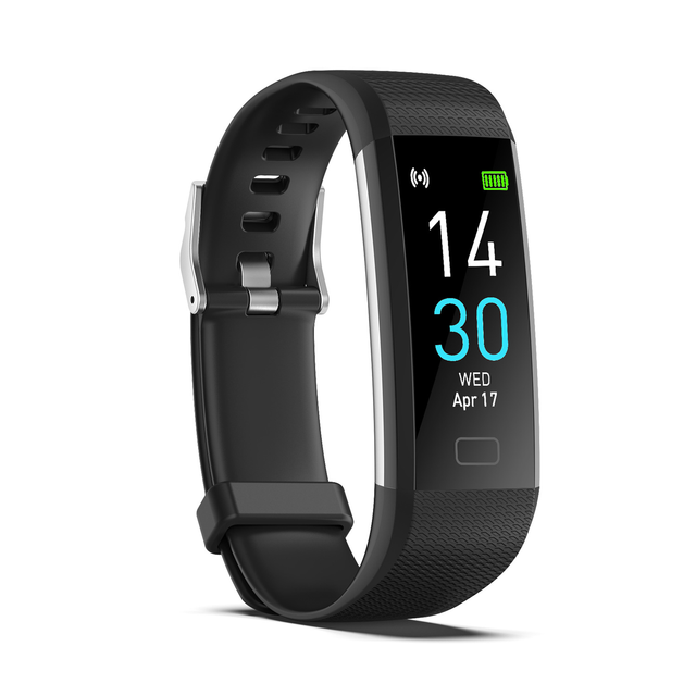 Smart Bracelet with TFT Display IP67 Waterproof Heart Rate Tracker Rubber Band Touch Screen Answer Call Sleep Tracker Function