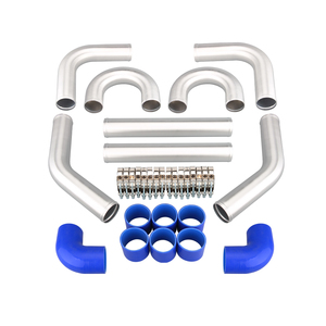 Auso hiệu suất tấm vây Ống vây phổ tự động intercooler 550x230x65 + 2.5 inch nhôm ống Ống srq22 + srq07 - Product Image 2