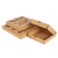 Großhandel 9 10 11 12 14 18 Zoll Pizza Box Schwarzer Karton Custom Design Pizza Box Plain Hersteller Pizza Boxen Mit Logo