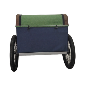 <span class=keywords><strong>Carro</strong></span> de transporte de carga de 2 ruedas con marco de Metal de 50kg, vagón plegable <span class=keywords><strong>para</strong></span> bicicleta, remolque <span class=keywords><strong>para</strong></span> mascotas, aplicación <span class=keywords><strong>para</strong></span> perros, cierre de cremallera - Product Image 3