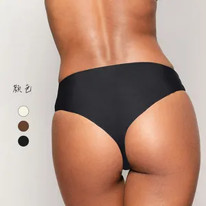Sk1233-190%cotton 10%spandex Shapewear Jersey Dipped Thong High Cut Fit Stretchy Lounge Throwback Underwear Panties
