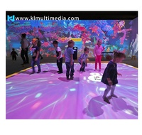 Projecteur de mariage tout-en-un Système interactif de sol et de mur Projecteur de sol Jeu d'hologramme 3D Projection de cartographie de sol