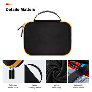 Mallette à outils pour multimètres numériques pour testeurs électriques de poche, large poignée en caoutchouc, étui de chute solide en EVA - Product Image 3