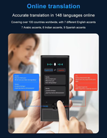 Dispositivo Traductor de Idiomas con IA ChatGPT S10 148, Traductor de Voz con 19 Idiomas Offline, Traducción de Fotos y Grabaciones para Negocios
