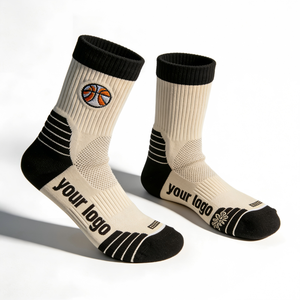 Calcetines <span class=keywords><strong>de</strong></span> Baloncesto Pro Elite Personalizados con Letras, Antideslizantes, con Soporte <span class=keywords><strong>de</strong></span> Talón <span class=keywords><strong>de</strong></span> Silicona, para Juegos Juveniles, Muestra Gratis Disponible - Product Image 3