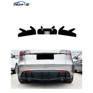 Modèle <span class=keywords><strong>Y</strong></span> noir brillant ABS diffuseur de pare-chocs arrière séparateur de diffuseur de lèvre arrière pour Tesla modèle <span class=keywords><strong>Y</strong></span> 2019 + accessoires de voiture - Product Image 1