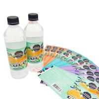 Étiquette de bouteille autocollante en plastique imperméable à impression haute définition pour bouteille d'eau/de parfum