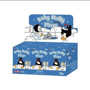 100% auténtico Molly Pingu feliz pesca vinilo felpa colgante nuevo bebé llavero juguete en cajas misteriosas hecho en China - Product Image 1