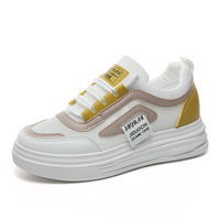 W1792 Mocassins montants respirants en maille pour femmes, chaussures de sport plates pour le printemps/été, look décontracté polyvalent