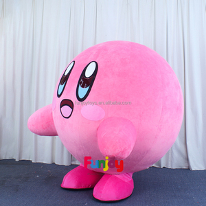 2m Walking Inflatable <strong>Kirby</strong> Mascot <strong>Costume</strong> Cartoon Character <strong>Kirby</strong> <strong>Costume</strong> for Adults - Product Image 4