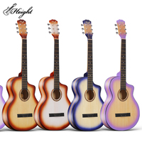 Guitare acoustique professionnelle avec finition mate, 38 pour débutant, vente en gros, service OEM en chine