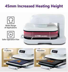 Presse à chaud à sublimation à <span class=keywords><strong>prix</strong></span> d'usine pour cuir, t-shirts, chapeaux, chaussettes, vêtements, utilisation en entreprise de bricolage - Product Image 4