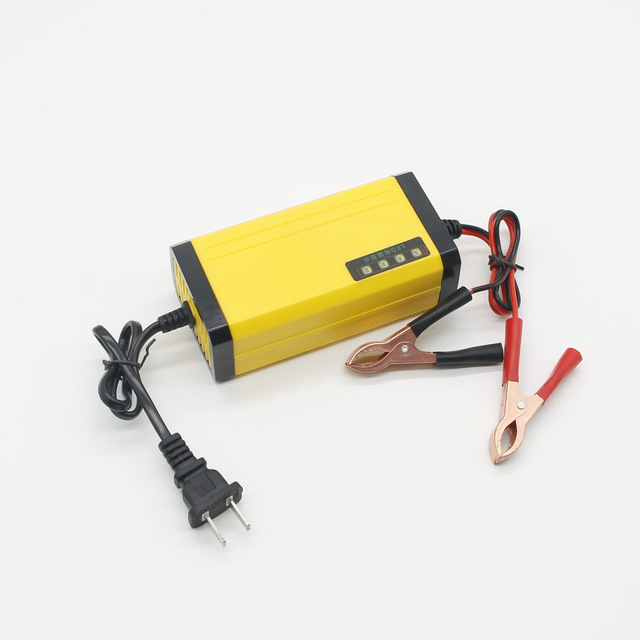 Factory Direct 12V 24V 1A Car and Motorcycle Battery Charger Pulse Repair Power Adapter for Lead-Acid Batteries