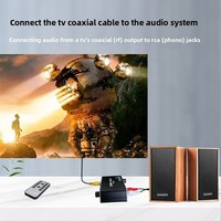 Convertisseur audio numérique-analogique optique coaxial USB Hardrock avec fréquence d'échantillonnage de 192 kHz, construction en alliage d'aluminium