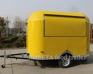 Petite <span class=keywords><strong>remorque</strong></span> alimentaire mignonne, mini camion de nourriture avec équipements de cuisine - Product Image 4