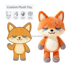 Tùy chỉnh đồ chơi sang trọng mềm Fluffy Thú nhồi bông <span class=keywords><strong>Fox</strong></span> OEM ODM nhà máy dễ thương <span class=keywords><strong>Fox</strong></span> tùy chỉnh plushies nhà sản xuất - Product Image 1