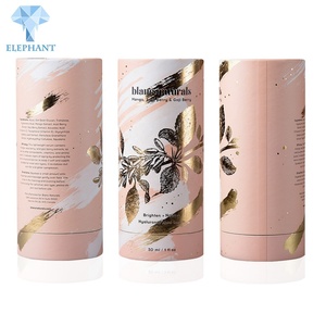 Custom Luxury <b>Empty</b> Gold Blocking Stamping Cylinder Round Roller Perfume <b>Box</b> Design - Product Image 3