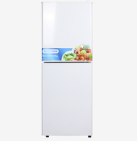 Réfrigérateur à double porte de 205 L avec refroidisseur supérieur et congélateur inférieur BCD-205W