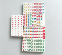 Fichas de Mahjong Americanas de Lujo Coloridas y Modernas con Motivos de Estrellas Arcoíris y Aviones para Noches de Juego