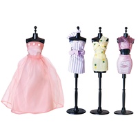 Créativité DIY Enfants Design De Mode Poupée Robe De Soirée Vêtements Couture Artisanat Kits pour Filles avec 5 Mannequins