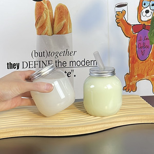 Bouteille de thé au lait d'avocat en plastique PET, gobelet à emporter de 300 ml, gobelet transparent jetable, même style que la bouteille <span class=keywords><strong>Guo</strong></span> Yaya - Product Image 4