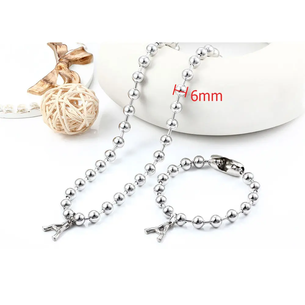 Manufacturer custom stainless steel bracelet necklace sets high quality non tarnish fashion jewelry 18k gold plated jewellery