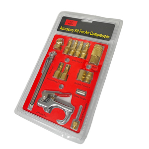 Kit d'accessoires professionnel de haute qualité pour soufflette pneumatique, 14 pièces, taille mini, avec raccords pneumatiques - Product Image 3