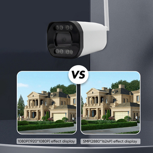 Caméra de sécurité Honeyguard 5MP IP67 résistante aux intempéries, stockage sur disque dur, reconnaissance de plaque d'immatriculation, vue panoramique à 360° - Product Image 4
