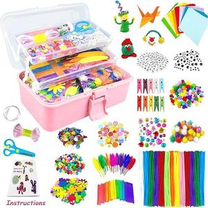 Kit de Limpiapipas de Plástico para Manualidades, 1500 Piezas, Certificado CE para Niños, Ideal para Manualidades con Fieltro - Product Image 1