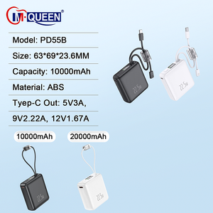 แบตเตอรี่สำรองแบบพกพา PD 22.5W 10000mAh ธนาคารพลังงานขนาดเล็กพร้อมสาย<span class=keywords><strong>10000</strong></span>ในตัว - Product Image 2