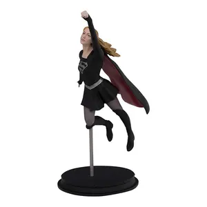 Figurine d'action en plastique Supergirl personnalisée, vente en gros, figurine en PVC 3D - Product Image 1
