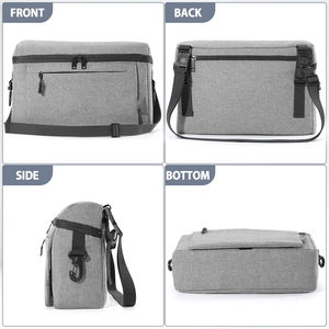 Organisateur universel pour poussette de bébé, capacité moyenne, résistant à l'eau, porte-gobelet isotherme, sac à couches détachable, bandoulière réglable - Product Image 4