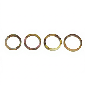 Bagues de mariage chrétiennes modernes en résine, unisexes, pour usage quotidien, bijoux géométriques minimalistes, cadeau - Product Image 1