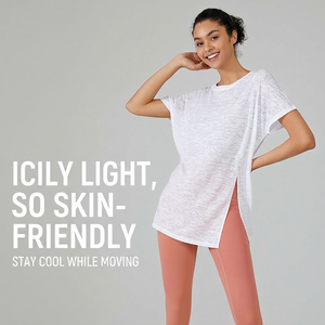 Women's Loose Fitting <b>Hoodie</b> Sports Top <b>Thin</b> Quick Drying Yoga Suit Running T-Shirt Fitness Suit for Women - Product Image 1