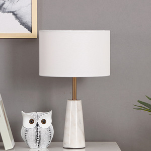 Luxury Modern European American Style Table <b>Lamp</b> Dome Nordic Marble Design for Bedroom Living Room <b>Study</b> Hotel Room Bedside Use - Product Image 5