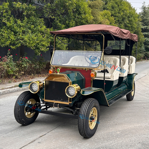 Vehículos eléctricos verdes 6-8 asientos Proveedor de automóviles clásicos <span class=keywords><strong>Limusina</strong></span> con batería Carros de golf Transporte especial - Product Image 6