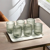 Verre à vin de luxe vintage à motifs floraux, style américain, pour café glacé au lait, idéal pour la maison, les mariages ou les fêtes