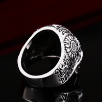 Bague unique pour homme, tête de crâne vintage exagérée, style motard gothique punk, en alliage et acier inoxydable, bijoux fantaisie, vente en gros d'usine