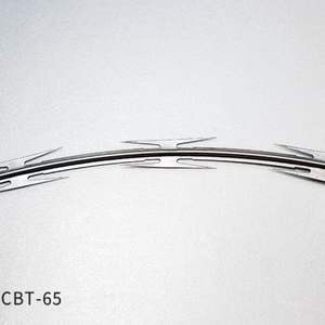 Fil de fer barbelé galvanisé antirouille pour la sécurité des aéroports, construction de clôtures de protection, type lame simple perforée - Product Image 5